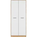 Skříň UNGERIA, dub wotan/bílý mat + vyzvednutí ZDARMA