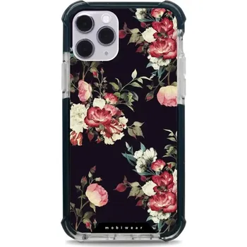 Pouzdro na mobilní telefon Odolný obal Mobiwear MagSafe Elite Bumper - Apple iPhone 11 Pro - D003D Růže na černé (Odolný kryt, pouzdro, obal Mobiwear Elite Bumper na mobil Apple iPhone 11 Pro - D003D Růže na černé, materiál Plast + TPU silikon + kov - zesílená ochrana telefonu,)