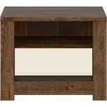 ERMELINDA noční stolek, dub april/perleťový lesk + vyzvednutí ZDARMA