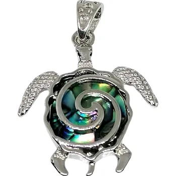 Přívěsek Přívěsek s perletí Paua želva se spirálou života