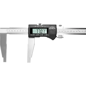 Posuvné měřítko Digitální posuvné měřítko s jemným stavěním K-MET 400 mm, 100 mm, 0,01 mm, DIN 862 (6043-65-100)