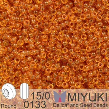 Korálek Korálky Miyuki Round 15/0. Barva 0133 Tr Topaz. Balení 5g