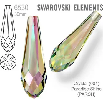 Dětské navlékací korálky SWAROVSKI 6530 Pure Drop Pendant velikost 30mm. Barva Crystal Paradise Shine