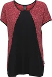 Dámská halenka černo - červená shrnutý efekt Point Neuf ODE-V8788-307 - 4XL