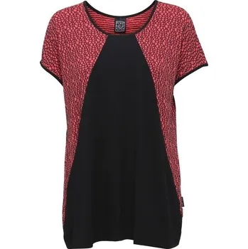 Dámská tunika Dámská halenka černo - červená shrnutý efekt Point Neuf ODE-V8788-307 - 4XL