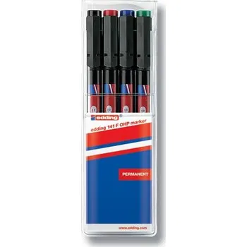Permanentní popisovač EDDING 141 F, sada 4ks