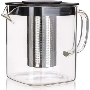 Rychlovarná konvice Banquet Konvice skleněná s filtrem KIRSTY 1,1 l, hranatá