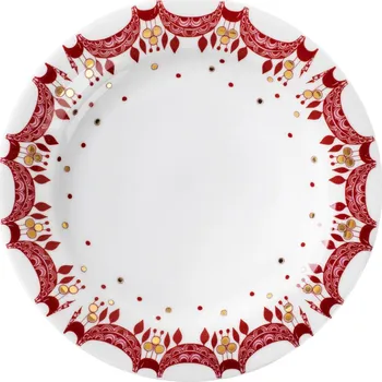 Talíř Bjørn Wiinblad Guirlande předkrmový talíř 20 cm červený