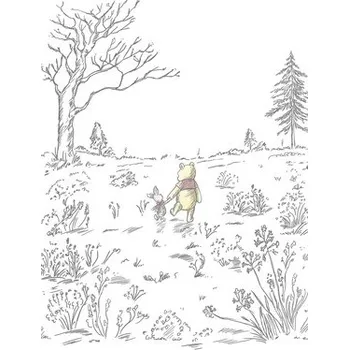 Fototapeta Fototapeta vliesová IADX4-043 Winnie Pooh Walk 200x280 cm