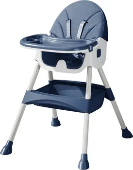 Jídelní židlička Monkey Mum P01466 dětská jídelní židlička modrá