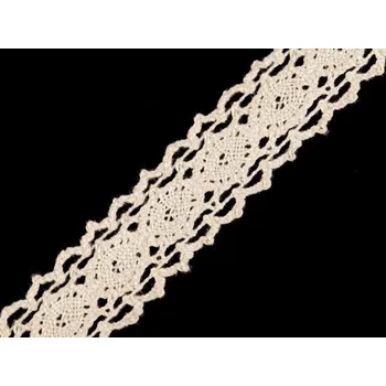 Krajka Metráž Krajka / vsadka paličkovaná šíře 25 mm - 8 režná
