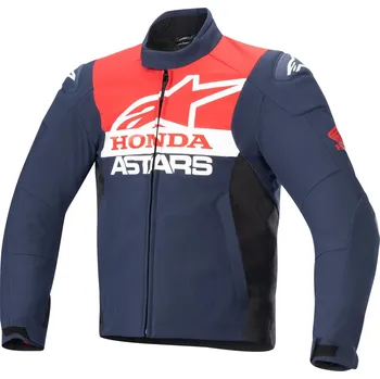 Moto oblečení Bunda SMX WATERPROOF HONDA kolekce, ALPINESTARS (modrá/černá/červená/bílá) 2026 (Velikost: XL)