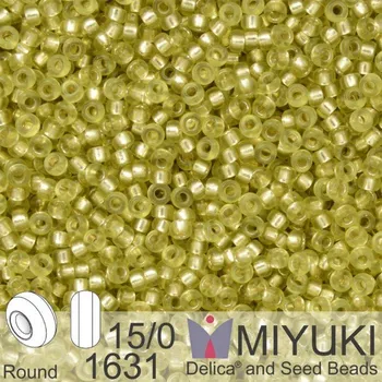 Korálek Korálky Miyuki Round 15/0. Barva 1631 Dyed SF S/L Saffron . Balení 5g