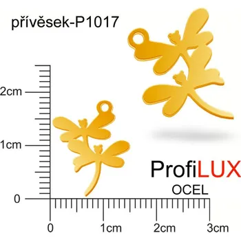 Přívěsek Přívěsek Chirurgická Ocel ozn-P1017 VÁŽKY velikost 18x14mm. Barva POZLACENO. Řada přívěsků ProfiLUX