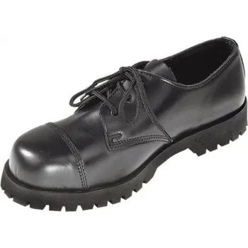 Pánské tenisky Boty BOOTS & BRACES 3 dírkové kožené ČERNÉ vel.39 (5)