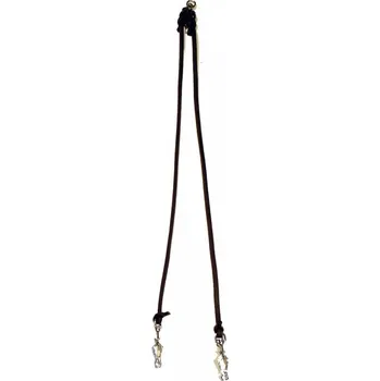 Vodítko pro psa Rozdvojka na vodítko - kulatá kůže hnědá