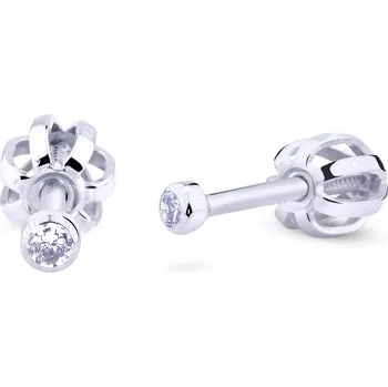 Náušnice Cutie Jewellery Drobné pecičky se zirkony ze zlata Z3032-30-10-X-2 + 2 měsíce na vrácení zboží