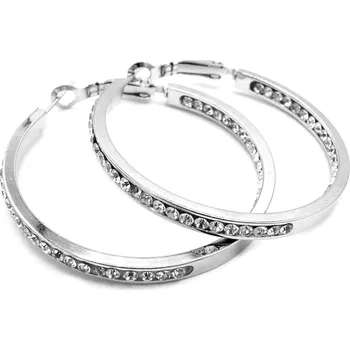 Náušnice Steel Jewelry Náušnice kruhy 40 mm z chirurgické oceli NS090306 dárkové balení zdarma