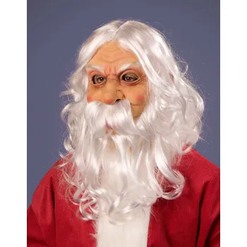 Karnevalová maska Maska - Mikuláš - s vlasy