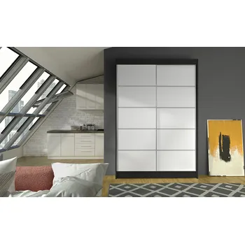 Ložnice Falco Skříň Linora IV 120 černá/bílá