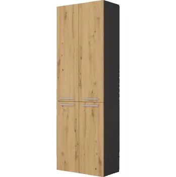 Koupelnový nábytek Falco Koupelnová skříňka Noeli 3DD1K antracit/dub artisan