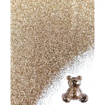 Třpytky glitrové do pryskyřice 10 g – světle zlaté