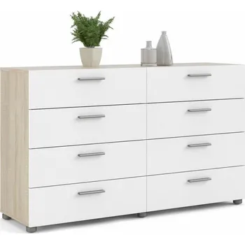 Komoda Falco Komoda Pedro 509 sonoma- bílá lesk