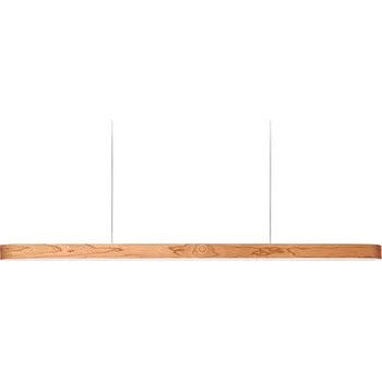 LZF Tenké svěšené svítidlo z dřevěné dýhy v mnoha dekorech I-Line Délka: 1200 mm, Dekor: Přírodní třešňové dřevo, Barva rozety: Černá I-LN S 120 BK LED DIMDALI 21 Tenké svěšené svítidlo z dřevěné dýhy v mnoha dekorech I-Line