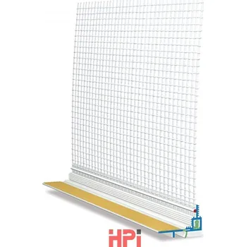 Stavební materiál HPI Lišta s 3D tkaninou - teleskopická s jazýčkem bílá délka 2,4m