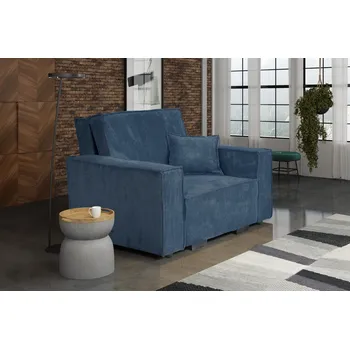 Pohovka Falco Rozkládací křeslo Vivian Star I modrá