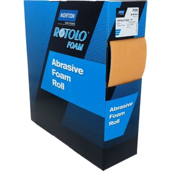 Brusný papír NORTON-CLIPPER Antiloading Standardní role Pěnový samosvorný 115mm x25m Zr 320 Norton A295