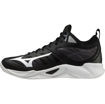 Dámská sálová obuv Unisex halová obuv Mizuno WAVE DIMENSION MID / Black / White / Ebony Velikost: 51.0/15.0