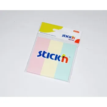 Samolepící bloček Stick´n Samolepící záložky papírové, 76x25mm, 3x50 lístků, pastel mix /21128/ 312301