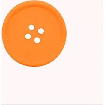 Silikonový podtácek | podložka pod hrnek, styl knoflík - Oranžová,S