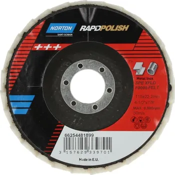 Brusný kotouč NORTON-CLIPPER Netkané lamelové kotouče 115x22mm Norton RAPID POLISH