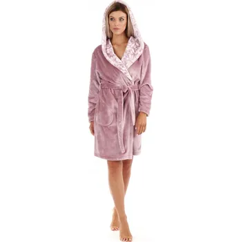 Dámský župan Dámský 3/4 župan Flora 4856 4353 - Vestis staro-růžová S