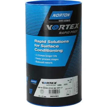 Řezný kotouč NORTON-CLIPPER Kotouče pro sjednocení povrchu 115x22mm Hruby Hnědá Norton VORTEX