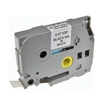 Pásek do tiskárny G&amp;G kompatibilní páska do tiskárny štítků, pro Brother, TZE-231, černý tisk/bílý podklad, (RL-BR-TZ231P-BK/WT)