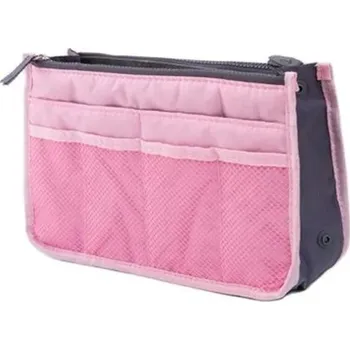Úložný box Nylonový organizér do kabelky - růžový