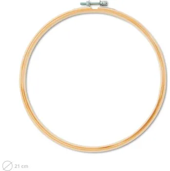 Dřevěný vyšívací kruh 21cm