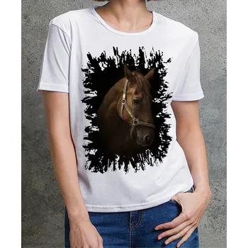 Dámské tričko Moon River Dámské tričko s koněm č.02