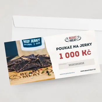 Sušené maso Dárkový poukaz v elektronické podobě - 1000 Kč