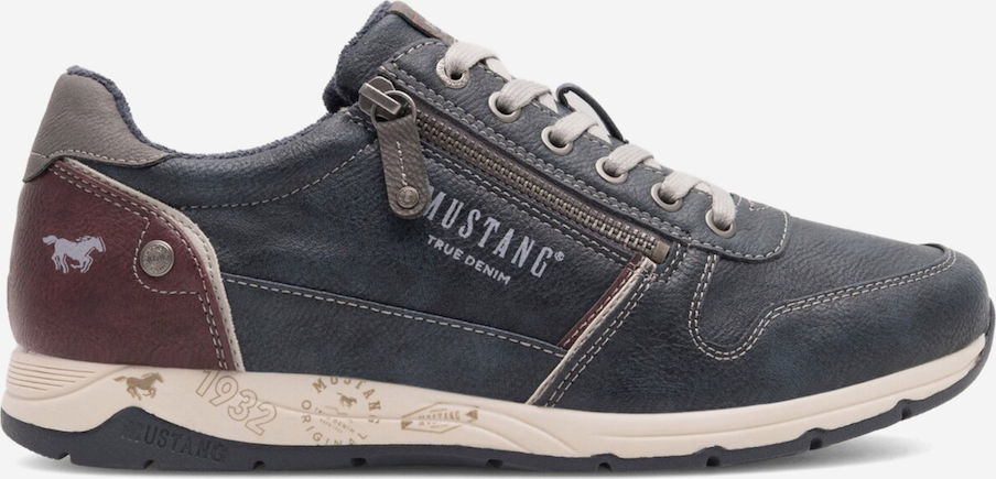 Scarpe Da Ginnastica Uomo MUSTANG 4106-317 - Sneaker In Similpelle Con Allacciatura, Moda E Comfort