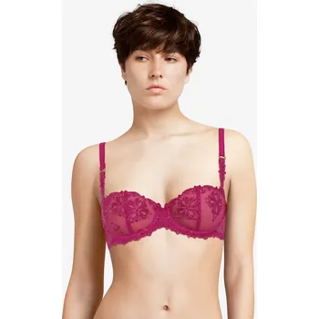 Souprava dámského spodního prádla Podprsenka bardotka CHANTELLE (2605-27), Velikost 75D, Barva tmavě růžová