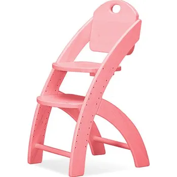 Jídelní židlička Dětská rostoucí židle Domestav KLÁRA 1 polohovací růžová buk