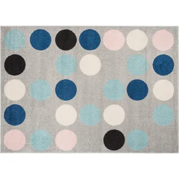 Koberec Kusový koberec Lazur - puntíky 1 - šedý/modrý Rozměr koberce: 120x170 cm