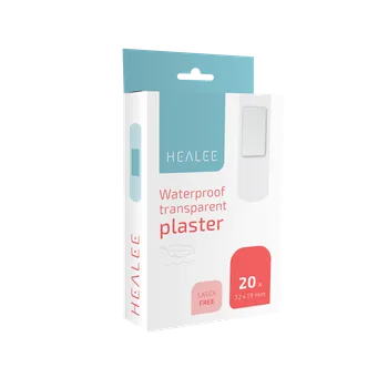 Náplast HEALEE Voděodolná průhledná náplast 72x19 mm 20 ks