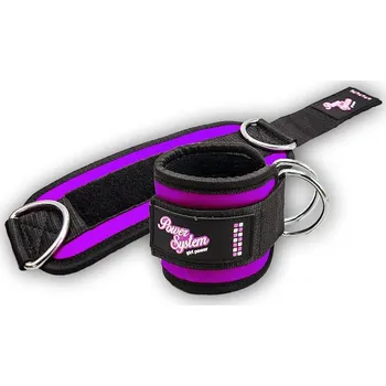 Power System ANKLE STRAPS GYM BABE kotníkový adaptér Purple