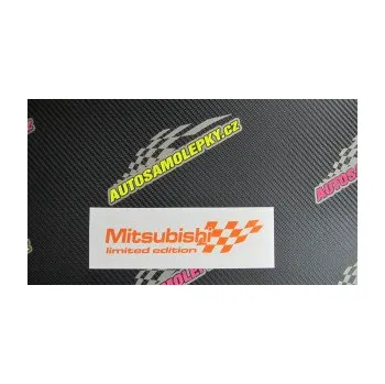 Polep vozidla SAMOLEPKA Mitsubishi limited edition pravá (10 - červená) NA AUTO, NÁLEPKA, FÓLIE, POLEP, TUNING, VLASTNÍ TEXT, TISK, AUTOSAMOLEPKY.cz, POLEPY, OBRÁZEK, LOGO, SAMOLEPKY