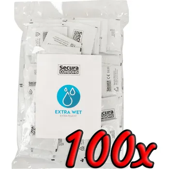 Kondom Secura Extra Wet 100 pack